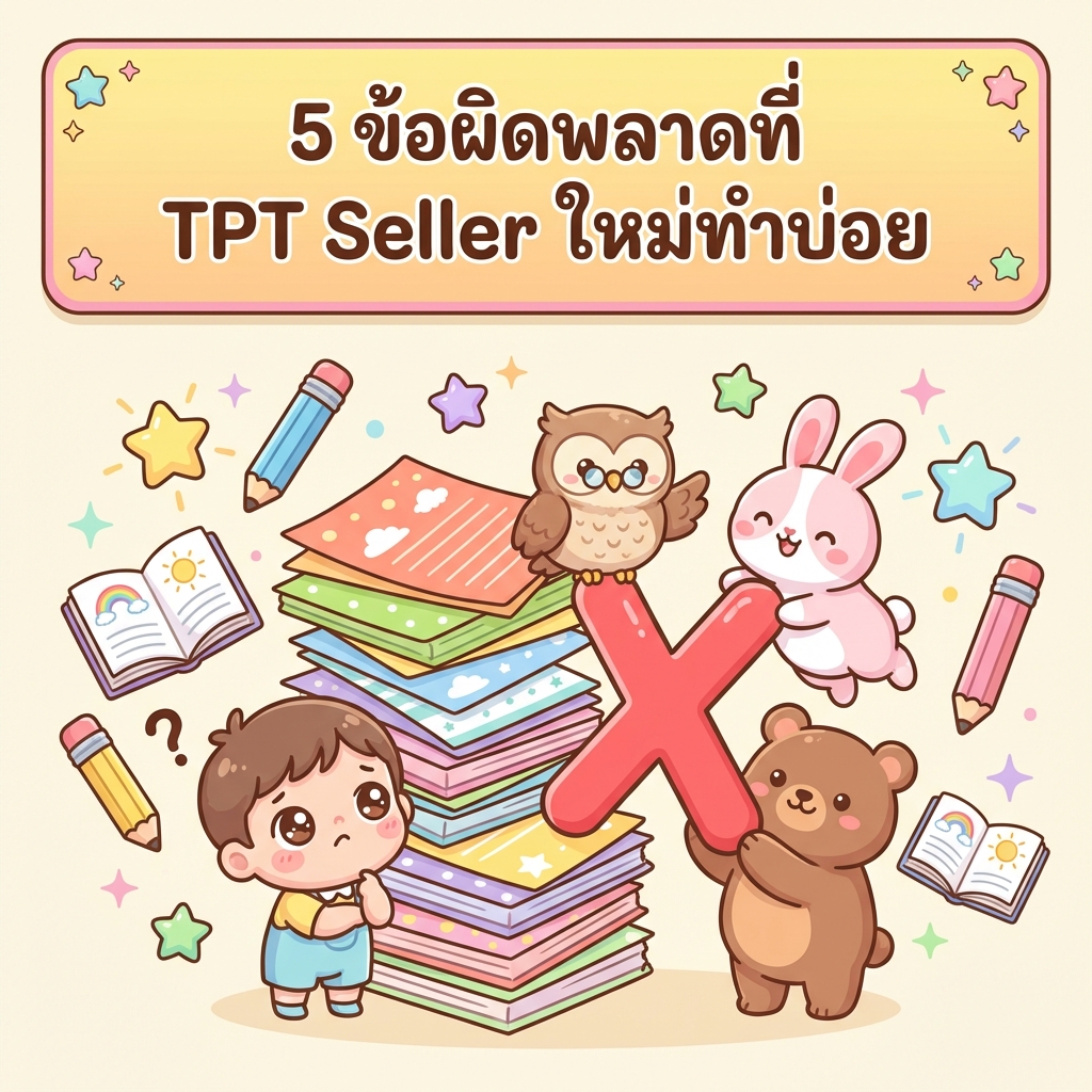 5 ข้อผิดพลาดที่ TPT Seller ใหม่ทำบ่อย