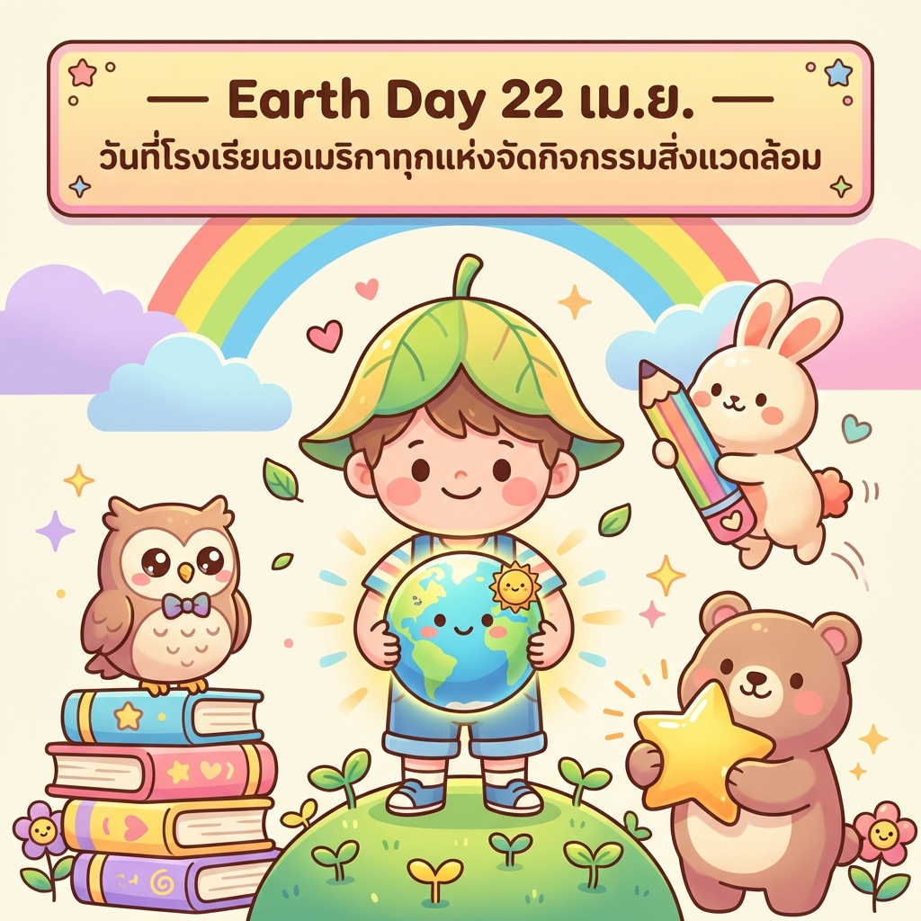 Earth Day 22 เม.ย. — วันที่โรงเรียนอเมริกาทุกแห่งจัดกิจกรรมสิ่งแวดล้อม