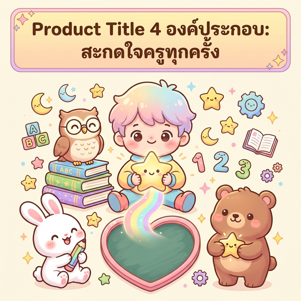 Product Title 4 องค์ประกอบ: สะกดใจครูทุกครั้ง