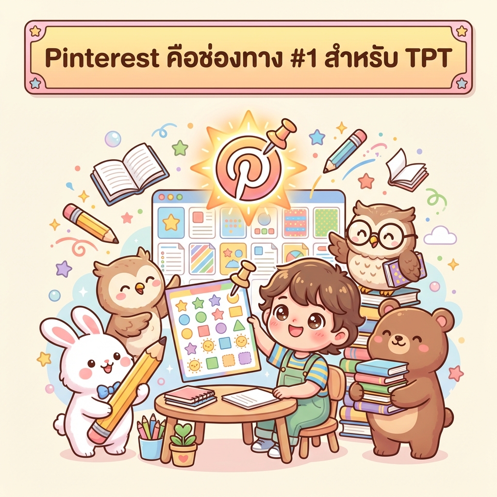 Pinterest คือช่องทาง #1 สำหรับ TPT