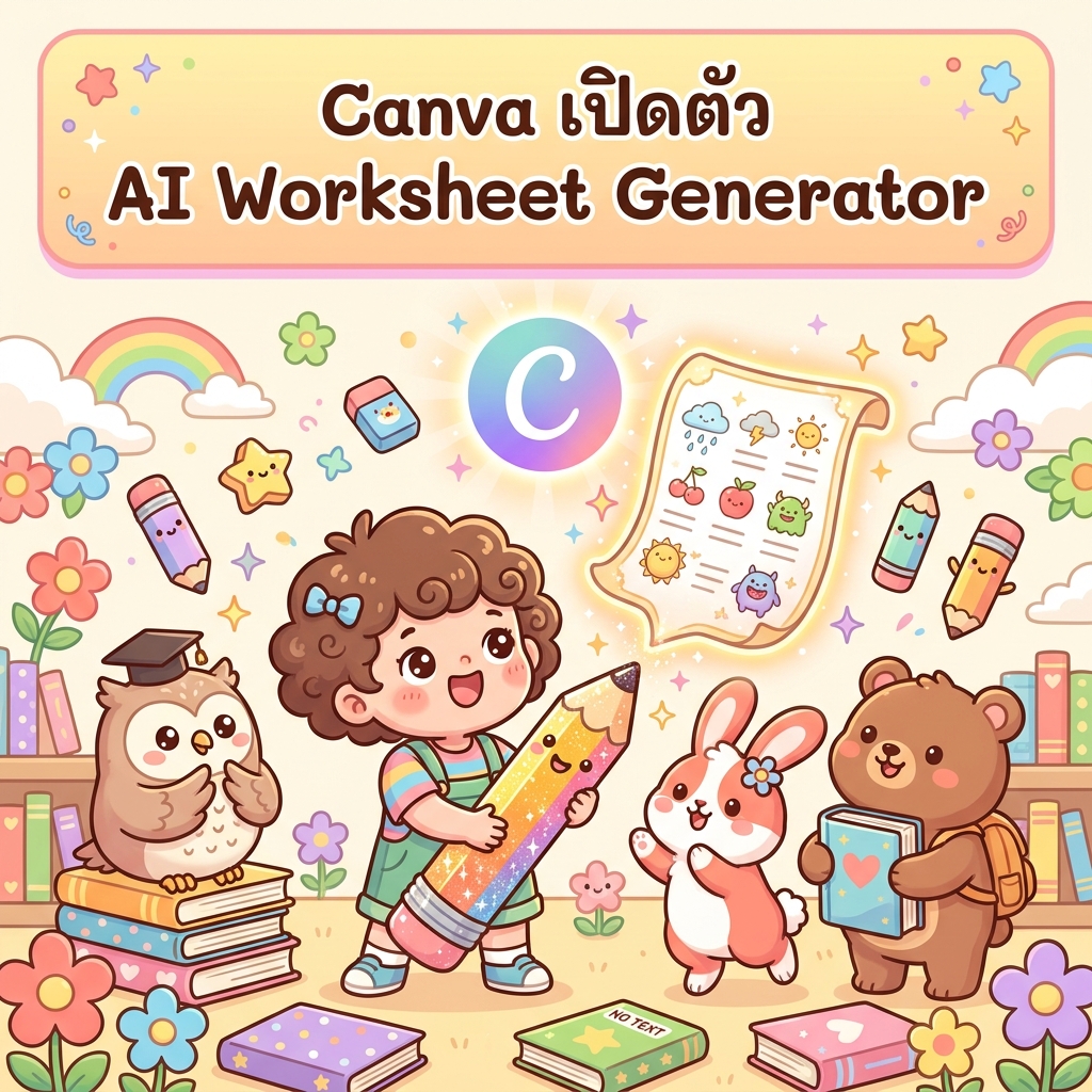 Canva เปิดตัว AI Worksheet Generator