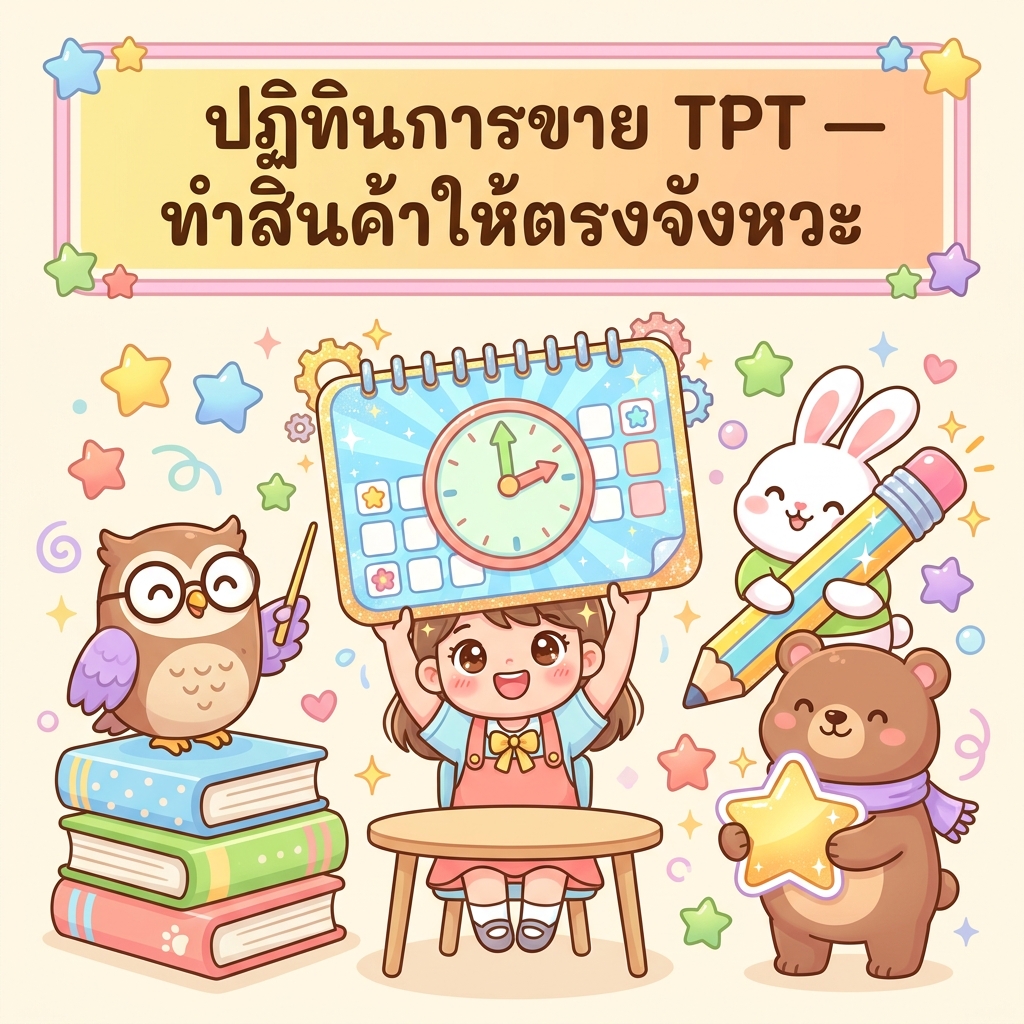 ปฏิทินการขาย TPT — ทำสินค้าให้ตรงจังหวะ