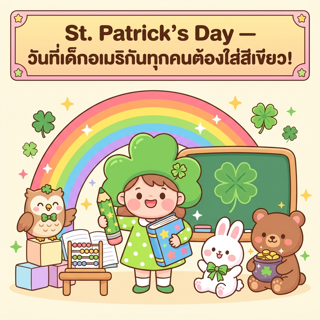 St. Patrick's Day — วันที่เด็กอเมริกันทุกคนต้องใส่สีเขียว!