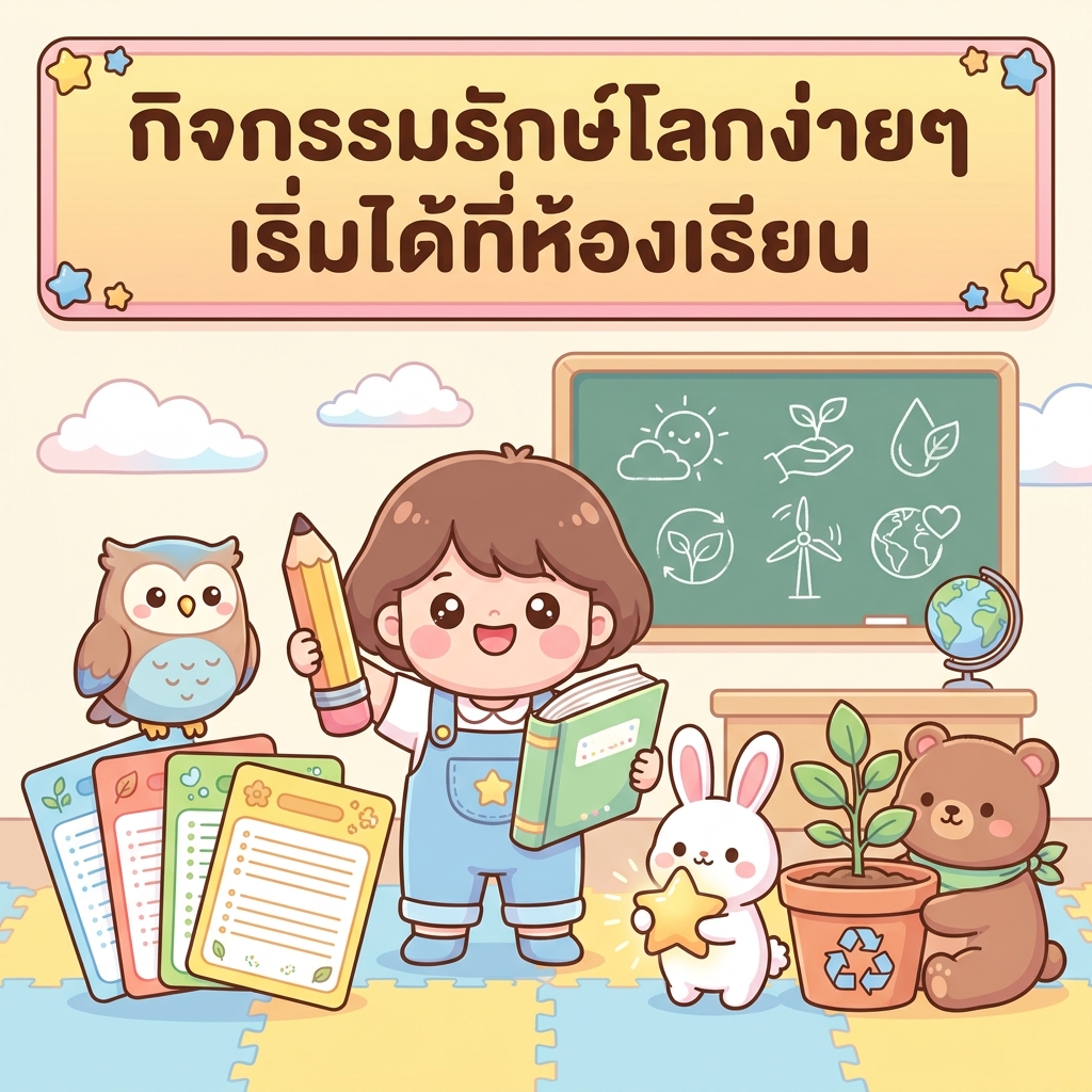 กิจกรรมรักษ์โลกง่ายๆ เริ่มได้ที่ห้องเรียน