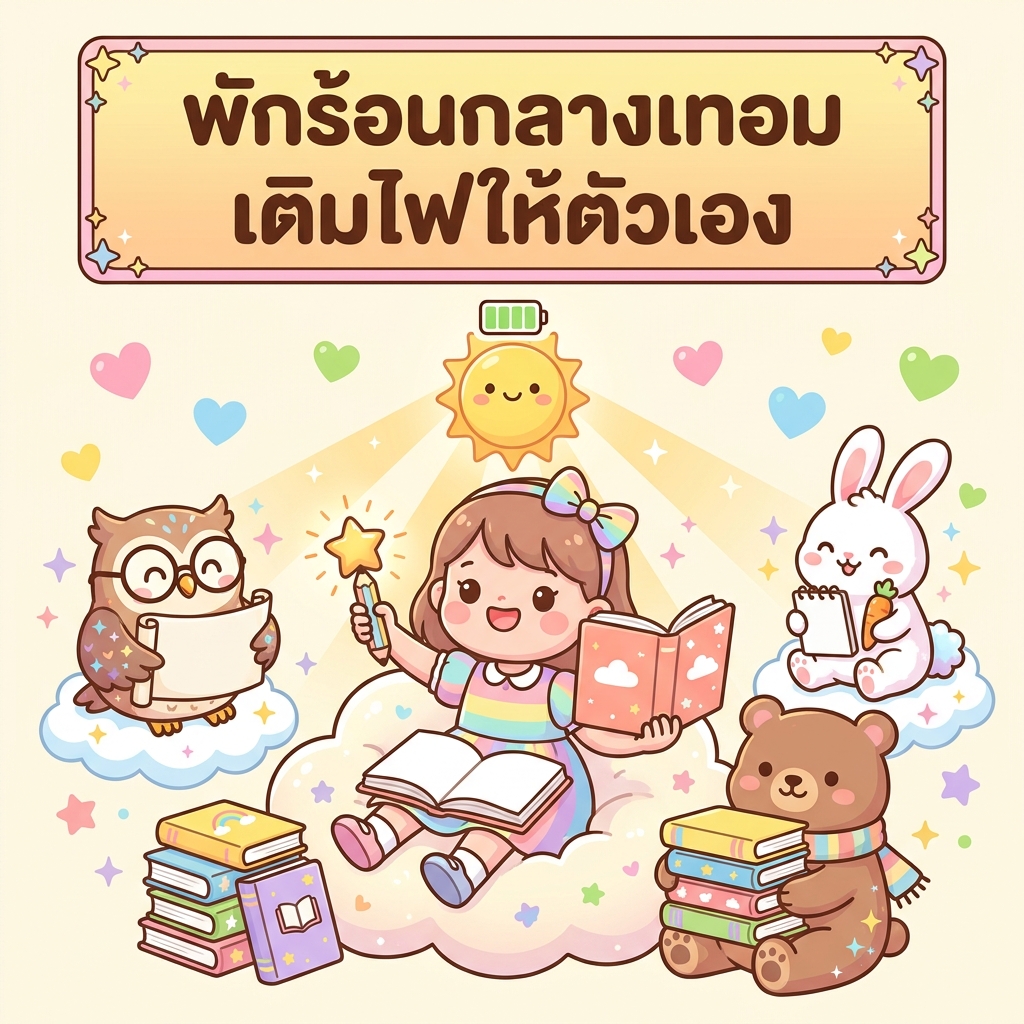 พักร้อนกลางเทอม เติมไฟให้ตัวเอง